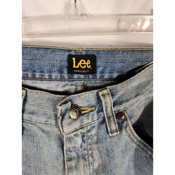 Vintage Lee Mens Jeans 80's Lightwash Straightleg Y2K Rocker US 30 x 34 - Picture 3 of 5